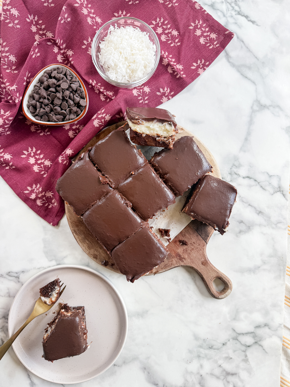 Coconut Cream Brownies