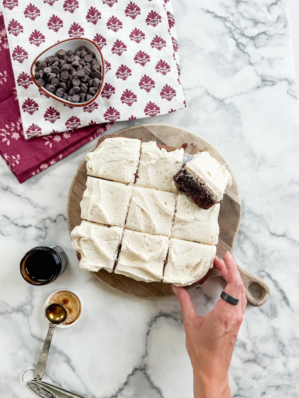 Vanilla Bean Frosted Brownies