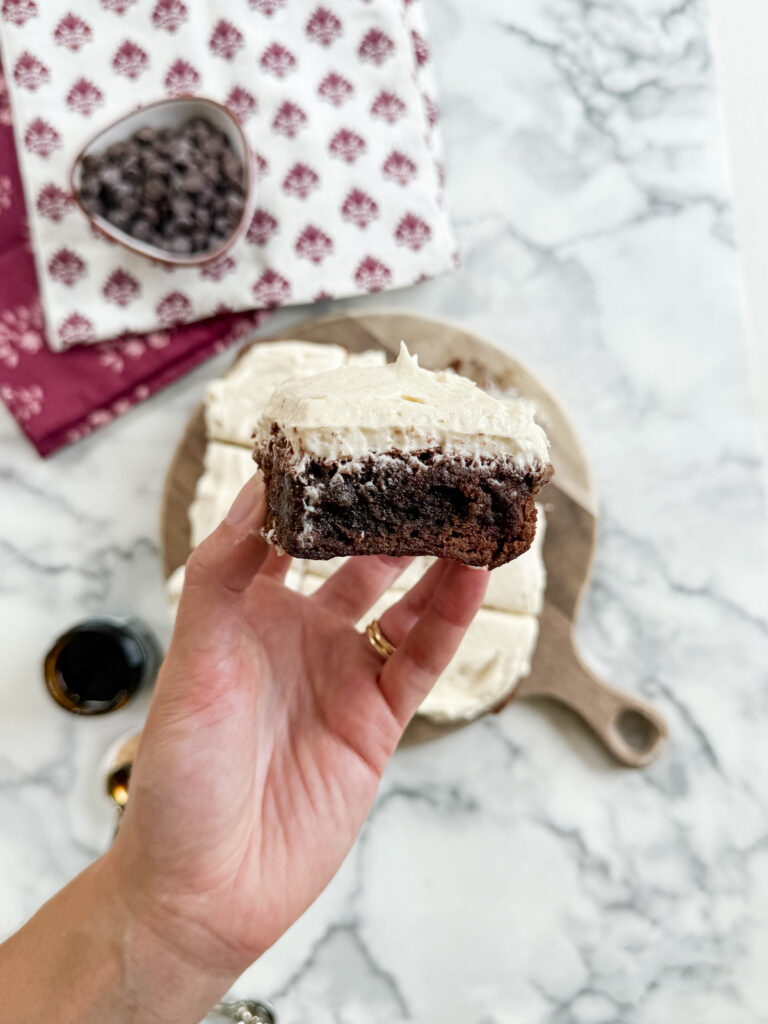 Vanilla Bean Frosted Brownies