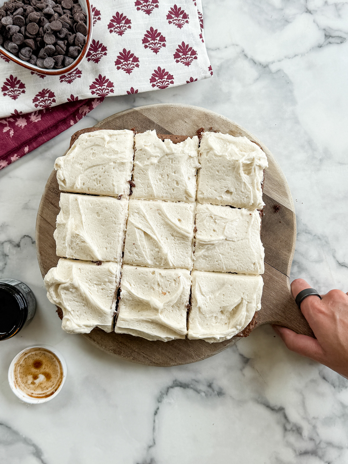 Vanilla Bean Frosted Brownies