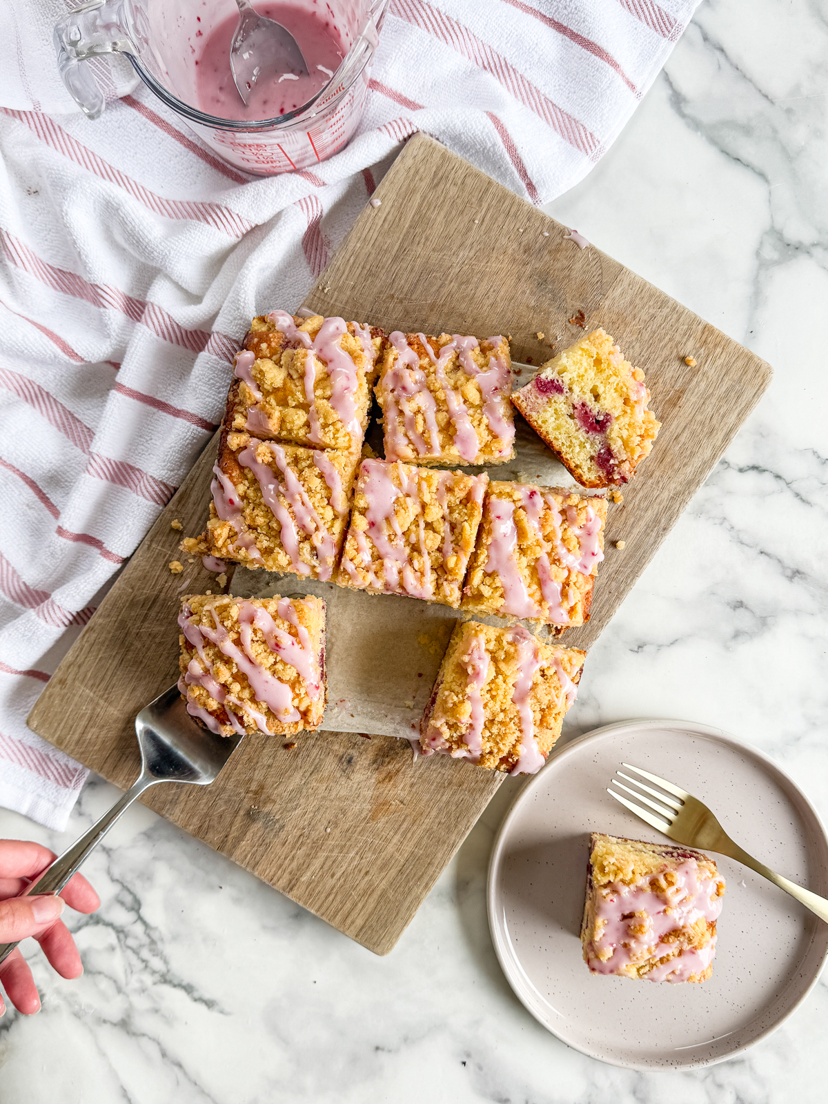 Raspberry Lemon Crumb Cake